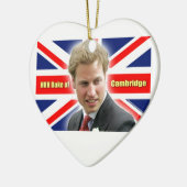 HRH Duke of Cambridge - Verbluffend! Keramisch Ornament (Links)