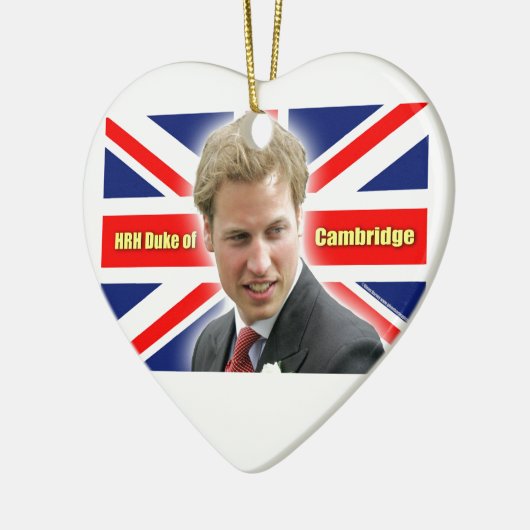 HRH Duke of Cambridge - Verbluffend! Keramisch Ornament (Links)