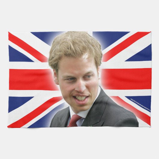 HRH Duke of Cambridge - Verbluffend! Theedoek (Horizontaal)
