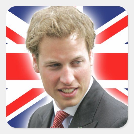 HRH Duke of Cambridge - Verbluffend! Vierkante Sticker (Voorkant)