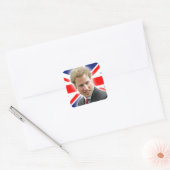 HRH Duke of Cambridge - Verbluffend! Vierkante Sticker (Envelop)