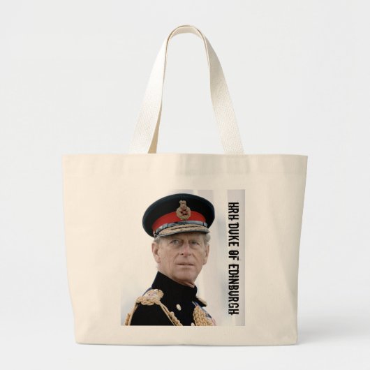 HRH Duke of Edinburgh Grote Tote Bag (Voorkant)