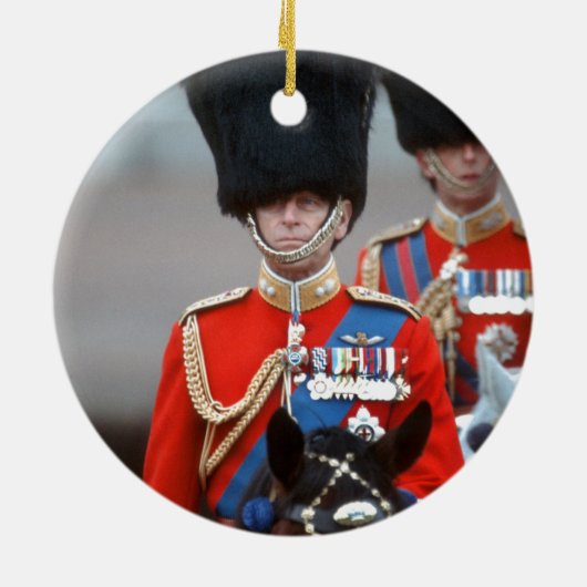 HRH Duke of Edinburgh Keramisch Ornament (Achterkant)