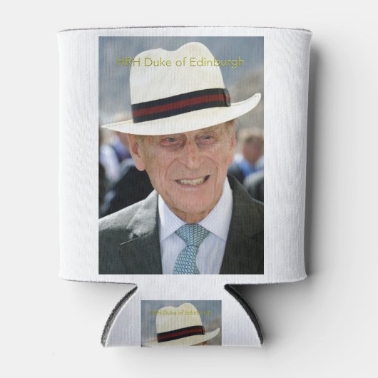 HRH Duke of Edinburgh - Prince Philip Blikjeskoeler (Voorkant)