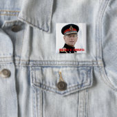 HRH Duke of Edinburgh Vierkante Button 5,1 Cm (In situ)