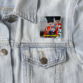 HRH Duke of Edinburgh Vierkante Button 5,1 Cm (In situ)