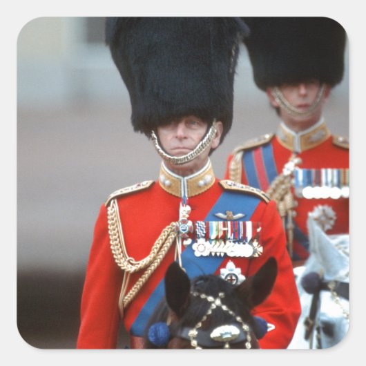 HRH Duke of Edinburgh Vierkante Sticker (Voorkant)