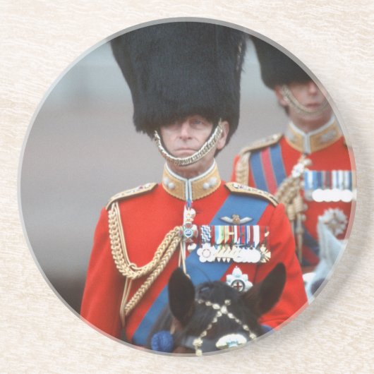 HRH Duke of Edinburgh Zandsteen Onderzetter (Voorkant)