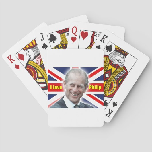 HRH Duke of Einburgh - Ik hou van Philip Speelkaarten (Achterkant)