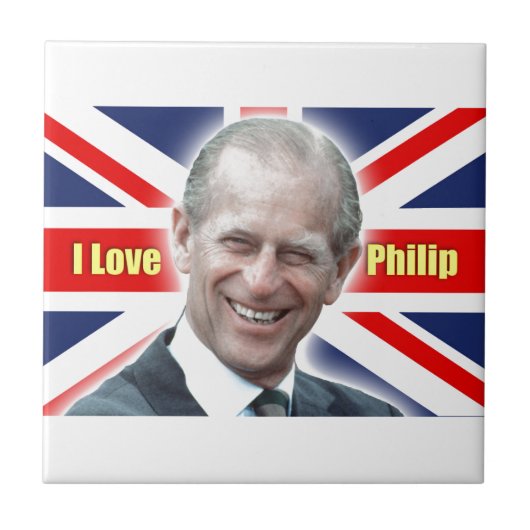 HRH Duke of Einburgh - Ik hou van Philip Tegeltje (Voorkant)