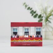 HRH King Charles III Coronation balcony Briefkaart (Staand voorkant)