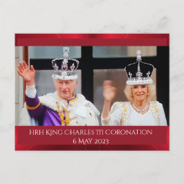 HRH King Charles III Coronation-herdenking Briefkaart