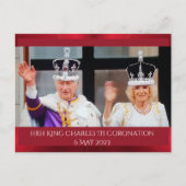HRH King Charles III Coronation-herdenking Briefkaart (Voorkant)
