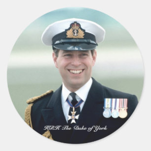 HRH Prince Andrew Ronde Sticker