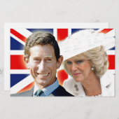HRH Prince Charles & HRH Duchess van Cornwall Briefpapier (Voorkant / Achterkant)