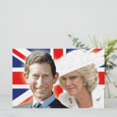 HRH Prince Charles & HRH Duchess van Cornwall Briefpapier (Staand voorkant)