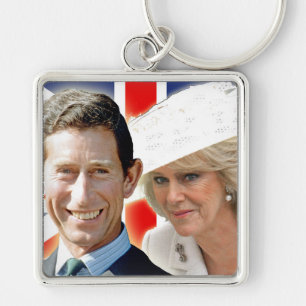 HRH Prince Charles & HRH Duchess van Cornwall Sleutelhanger