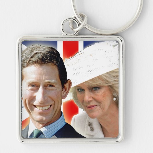 HRH Prince Charles & HRH Duchess van Cornwall Sleutelhanger (Voorkant)