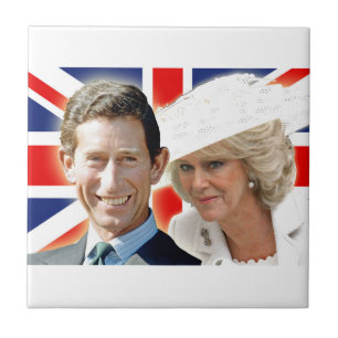 HRH Prince Charles & HRH Duchess van Cornwall Tegeltje