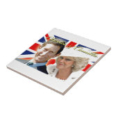 HRH Prince Charles & HRH Duchess van Cornwall Tegeltje (Zijkant)