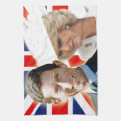 HRH Prince Charles & HRH Duchess van Cornwall Theedoek (Verticaal)