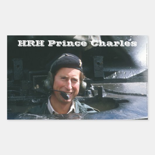 HRH Prince Charles Rechthoekige Sticker (Voorkant)