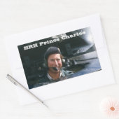 HRH Prince Charles Rechthoekige Sticker (Envelop)