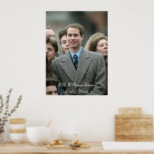 HRH Prince Edward Moskou 1989 Poster (Keuken)