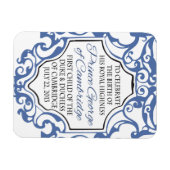 HRH Prince George Blue/White Scroll Magneet (Horizontaal)