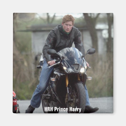 HRH Prince Harry motor Magneet (Voorkant)