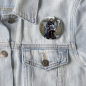 HRH Prince Harry motor Ronde Button 5,7 Cm (In situ)