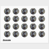 HRH Prince Harry motor Ronde Sticker (Vel)