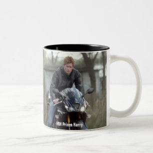 HRH Prince Harry motor Tweekleurige Koffiemok