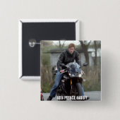 HRH Prince Harry motor Vierkante Button 5,1 Cm (Voorkant /achterkant)