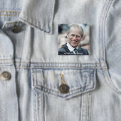 HRH Prince Philip 1983 Vierkante Button 5,1 Cm (In situ)