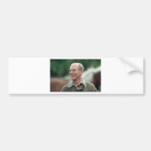 HRH Prince Philip lachend Bumpersticker (Voorkant)
