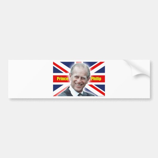 HRH Prince Philip - Super! Bumpersticker (Voorkant)