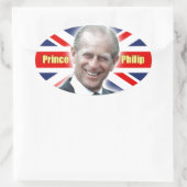 HRH Prince Philip - Super! Ovale Sticker (Tas)