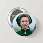 HRH Princess Anne Warminster Ronde Button 5,7 Cm (Voorkant /achterkant)