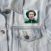 HRH Princess Anne Warminster Vierkante Button 5,1 Cm (In situ)