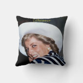 HRH Princess Diana Australia 1988 Pro Photo HD Kussen (Achterkant)