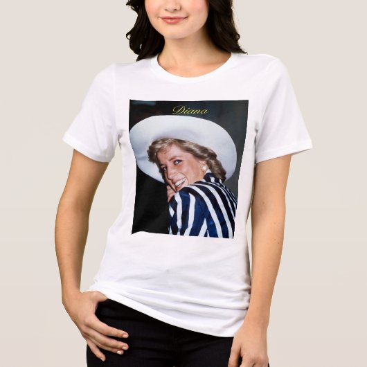 HRH Princess Diana Australia 1988 Pro Photo HD Tri-Blend Shirt (Voorkant)