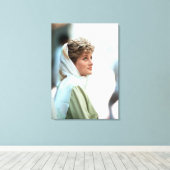 HRH Princess Diana Egypt 1992 Canvas Afdruk (Insitu (Houten vloer))