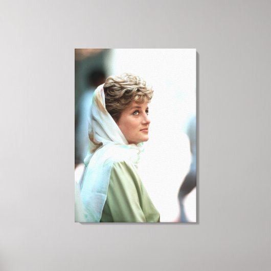 HRH Princess Diana Egypt 1992 Canvas Afdruk (Voorkant)