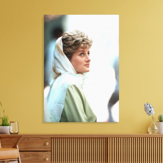 HRH Princess Diana Egypt 1992 Canvas Afdruk (Insitu (Woonkamer))