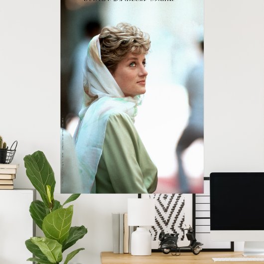 HRH Princess Diana Egypt 1992 Poster (Thuiskantoor)