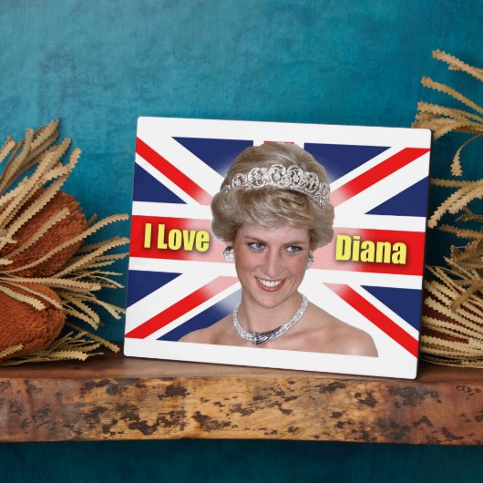 HRH Princess Diana Fotoplaat (Zijkant)