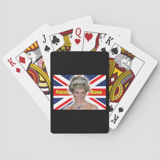 HRH Princess Diana Stunning. Pokerkaarten (Achterkant)