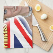HRH Princess Diana Stunning. Theedoek (Quarter Fold)