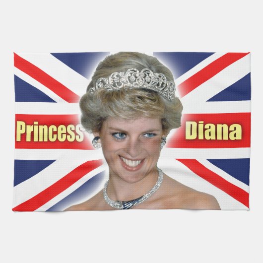 HRH Princess Diana Stunning. Theedoek (Horizontaal)